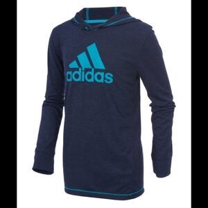 ADIDAS Navy Climalite® Coast To Coast Hoodie SzL